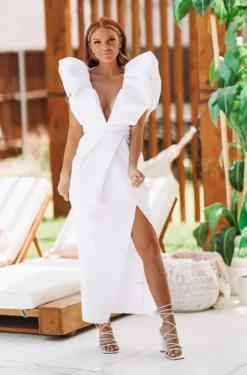 HAZEL & OLIVE Alexis' Dynasty Dress - White NEW ARRIVALS