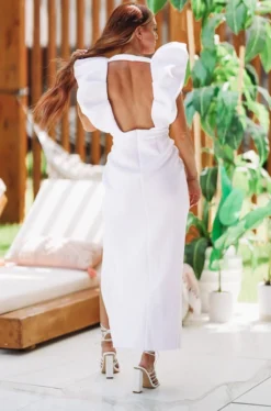 HAZEL & OLIVE Alexis' Dynasty Dress - White NEW ARRIVALS