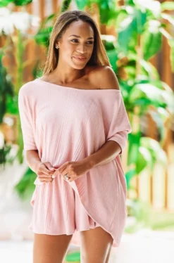 Hazel & Olive Back To Basics Shorts - Pink NEW ARRIVALS