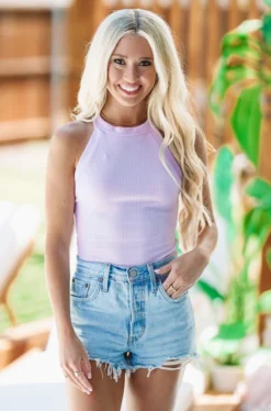 Hazel & Olive NEW ARRIVALS Back Up Bodysuit - Purple