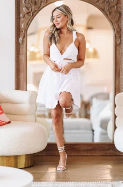 Hazel & Olive Beauty In Bloom Dress - White NEW ARRIVALS