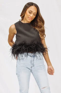 Hazel & Olive Brooke In Brooklyn Top - Black Feathers 10 Hazel & Olive Brooke In Brooklyn Top - Black Feathers