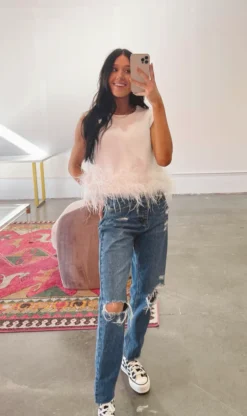 Hazel & Olive NEW ARRIVALS Brooke In Brooklyn Top -White Feathers 13 Hazel & Olive NEW ARRIVALS Brooke In Brooklyn Top -White Feathers