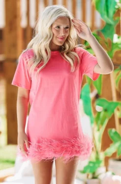 Hazel & Olive Brooke's Tshirt Dress - Pink NEW ARRIVALS 9 Hazel & Olive Brooke's Tshirt Dress - Pink NEW ARRIVALS