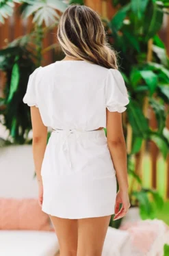 Hazel & Olive Brunch With Me Skirt - Off White