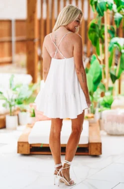 Hazel & Olive Cool Rider Dress - White