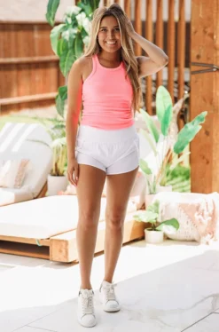 Hazel & Olive NEW ARRIVALS Make A Move Shorts - White