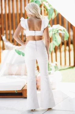 Hazel & Olive NEW ARRIVALS Cut Out For It Jumpsuit - White