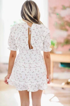 Hazel & Olive Easy Street Floral Dress - White 10 Hazel & Olive Easy Street Floral Dress - White