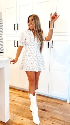 Hazel & Olive Easy Street Floral Dress - White 11 Hazel & Olive Easy Street Floral Dress - White