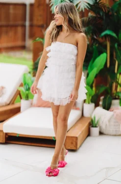 Hazel & Olive Encore Dress - White NEW ARRIVALS