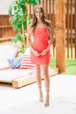 Hazel & Olive Even Better Dress - Red