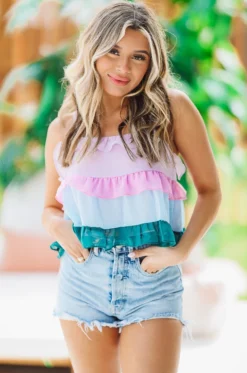 Hazel & Olive NEW ARRIVALS Extra Dose Top - Multi Color