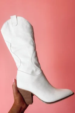 Hazel & Olive Forever After All Boots - Off-White NEW ARRIVALS