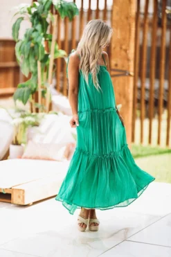 Hazel & Olive Forever Young Dress - Kelly Green