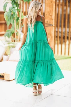 Hazel & Olive Forever Young Dress - Kelly Green