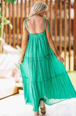 Hazel & Olive Forever Young Dress - Kelly Green