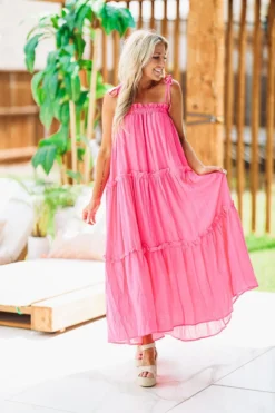 Hazel & Olive NEW ARRIVALS Forever Young Dress - Pink