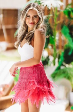 HAZEL & OLIVE Ft. Worth State Of Mind Skirt - Pink