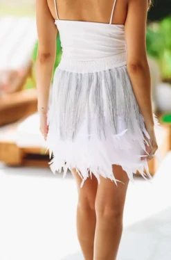 HAZEL & OLIVE Ft. Worth State Of Mind Skirt - White