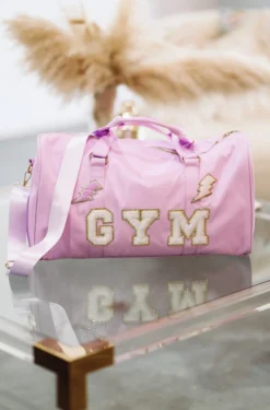 HAZEL & OLIVE Gym Duffle Bag - Purple