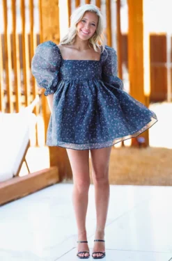 Hazel & Olive Happy Lil' Thang Dress. - Black Floral (FINAL SALE) NEW ARRIVALS