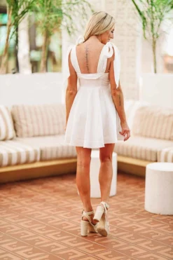 Hazel & Olive Hello There Dress - White NEW ARRIVALS