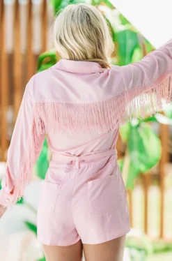 Hazel & Olive Hometown Girl Romper - Pink NEW ARRIVALS