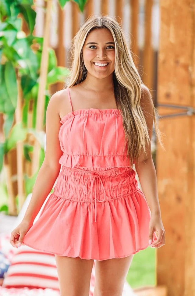 Hazel & Olive Kaci At Sunset Top - Orange/Red 3 Hazel & Olive Kaci At Sunset Top - Orange/Red