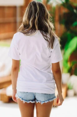 Hazel & Olive Keep Calm Graphic Tee - White NEW ARRIVALS