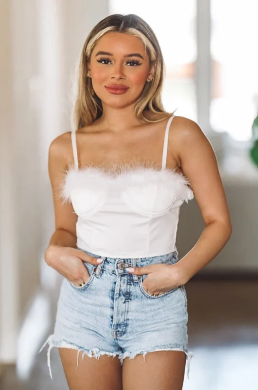 Hazel & Olive NEW ARRIVALS Last Call Top - White (FINAL SALE) 3 Hazel & Olive NEW ARRIVALS Last Call Top - White (FINAL SALE)