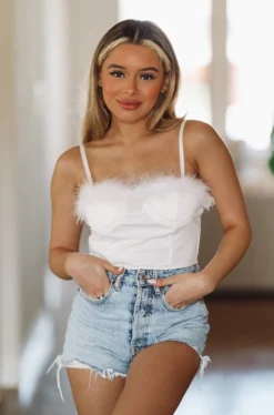 Hazel & Olive NEW ARRIVALS Last Call Top - White (FINAL SALE)