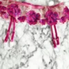 Hazel & Olive NEW ARRIVALS Le Fleur Garter Belt - Magenta