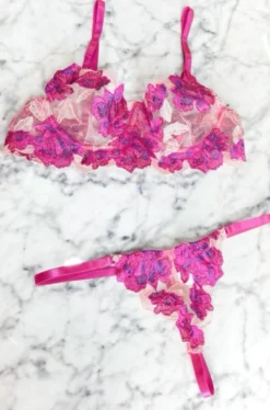 Hazel & Olive Le Fleur Thong - Magenta NEW ARRIVALS