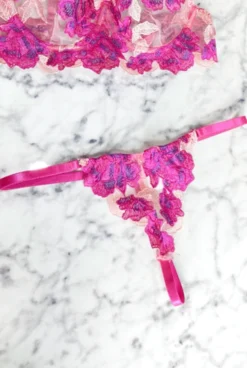 Hazel & Olive Le Fleur Thong - Magenta NEW ARRIVALS