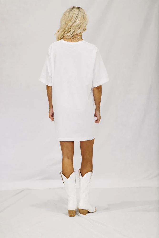 Hazel & Olive Let's Go Girls Oversized Tshirt Dress Or Tee - Pink And White NEW ARRIVALS 7 Hazel & Olive Let's Go Girls Oversized Tshirt Dress Or Tee - Pink And White NEW ARRIVALS