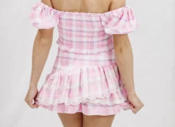 Hazel & Olive Living Doll Skirt - Pink Plaid