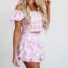 Hazel & Olive Living Doll Skirt - Pink Plaid