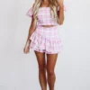Hazel & Olive NEW ARRIVALS Living Doll Top - Pink Plaid