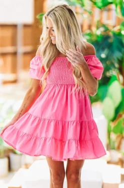 Hazel & Olive Love Letter Dress - Pink