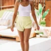 Hazel & Olive Make A Move Shorts - Lime NEW ARRIVALS