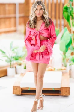 Hazel & Olive Make An Entrance Crop Top - Fuchsia Pink NEW ARRIVALS 8 Hazel & Olive Make An Entrance Crop Top - Fuchsia Pink NEW ARRIVALS