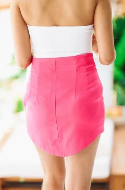 Hazel & Olive NEW ARRIVALS Mixtape Skirt - Magenta