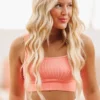 Hazel & Olive NEW ARRIVALS Neon Nat Crop Top - Coral