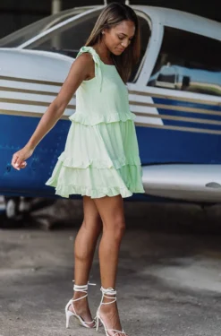 Hazel & Olive One In A Melon Dress - Green NEW ARRIVALS