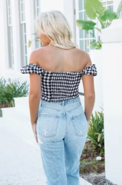 Hazel & Olive Picnic Babe Top - Black And White (FINAL SALE) NEW ARRIVALS 11 Hazel & Olive Picnic Babe Top - Black And White (FINAL SALE) NEW ARRIVALS