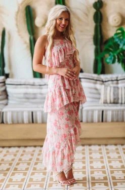 Hazel & Olive Pretty Lady Dress - Pink NEW ARRIVALS