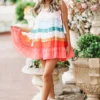 Hazel & Olive Rainbow Daze Sundress - Multi