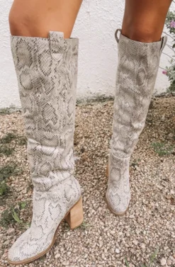 Hazel & Olive Saint Boots - Snakeskin NEW ARRIVALS