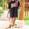 Hazel & Olive Shiny Howdy Tee - Black